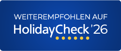 Empfohlen auf HolidayCheck '26